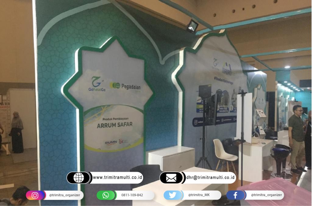 booth pameran gohalalgo Halal Expo di ICE BSD