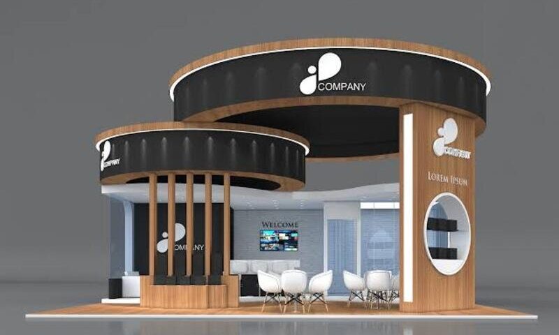 Booth Pameran Simple