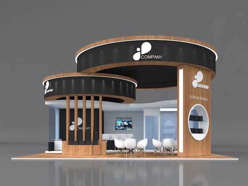 Booth Pameran Simple