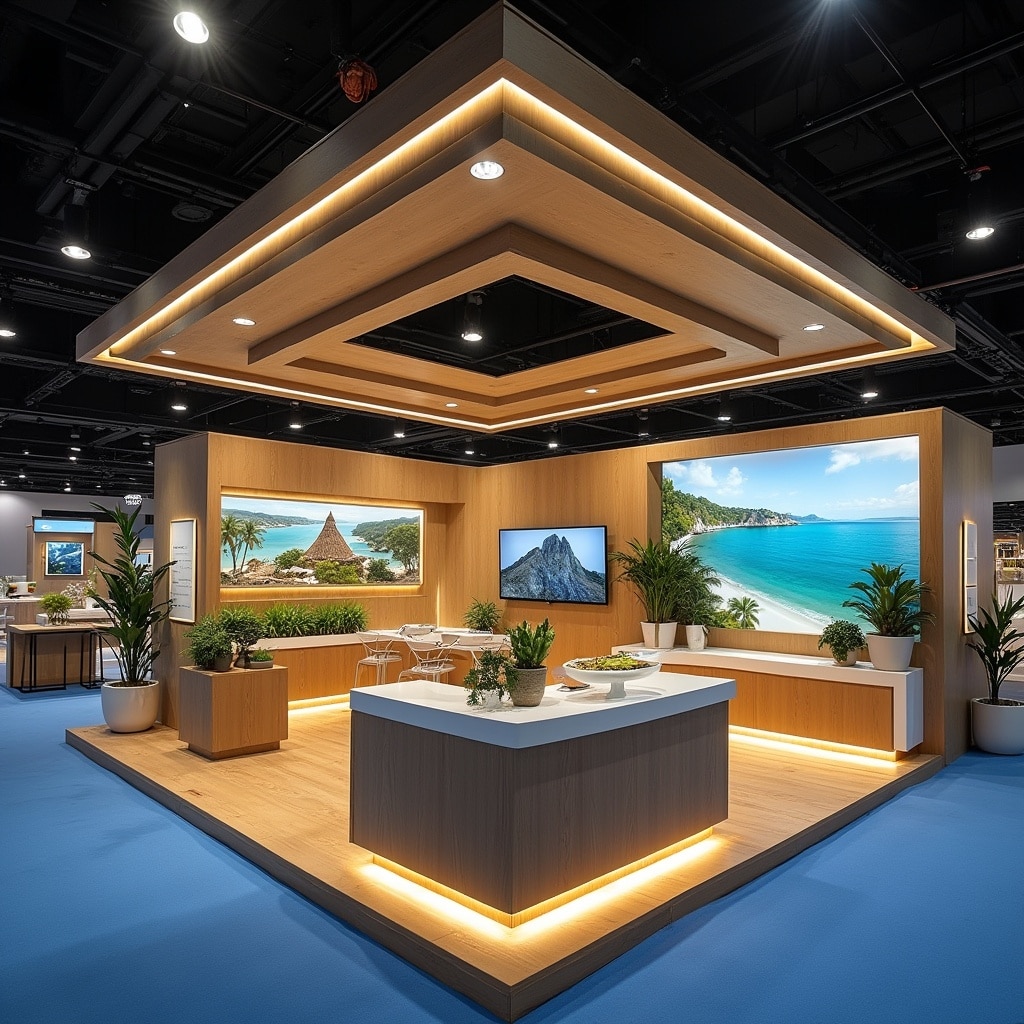 Booth pameran Island-res