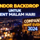 Event - Vendor Backdrop Custom Event Malam Hari - Trimitra Multi Land