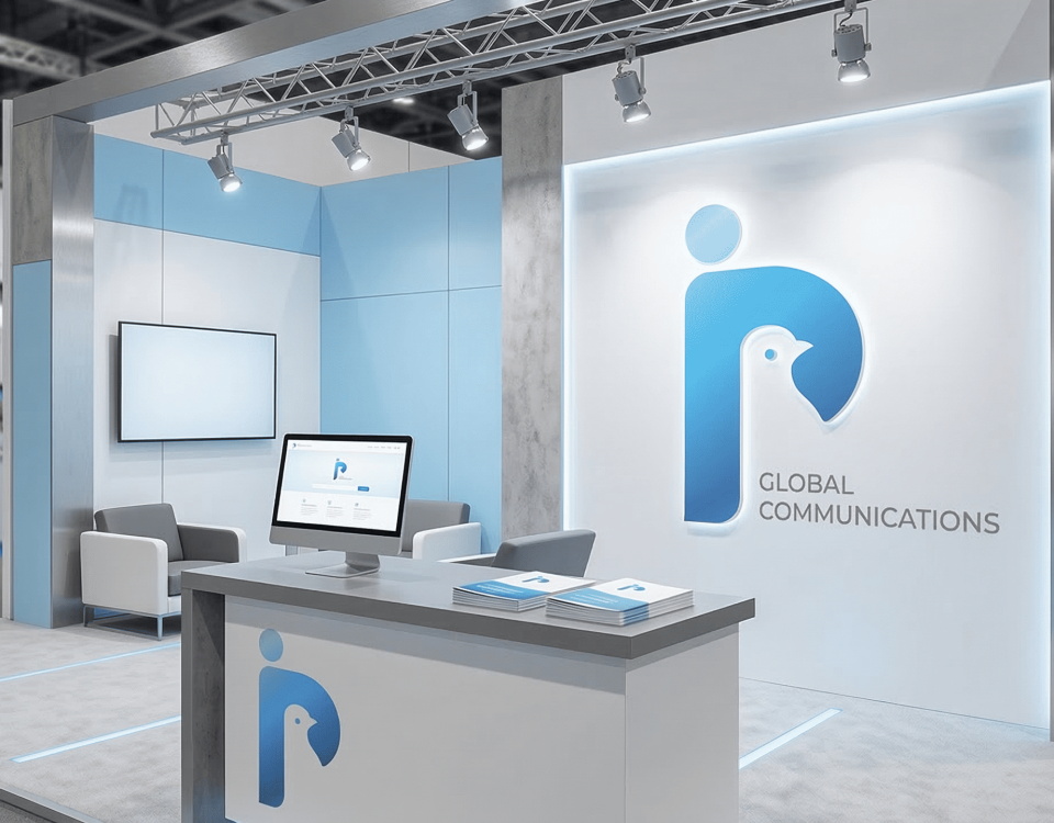 Booth - pameran Peace Infinite hasil karya kontraktor Trimitra.